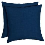 Arden Selections Sapphire Leala 16 x 16 in. Outdoor Toss Pillow, Set of 2, Square, Blue