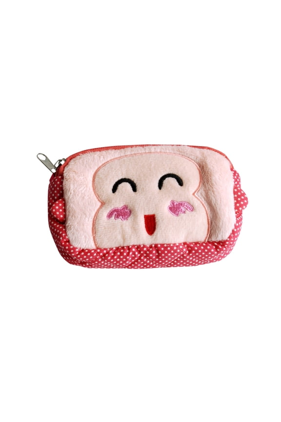[Ardent Monkey] Embroidered Applique Fabric Art Wallet Purse/ Pouch Bag (5.9 X 3.7 X 1.1 inches)