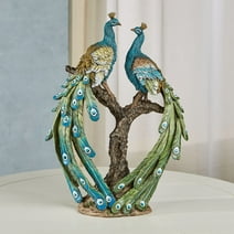 Ardent Peacock Realistic Table Sculpture