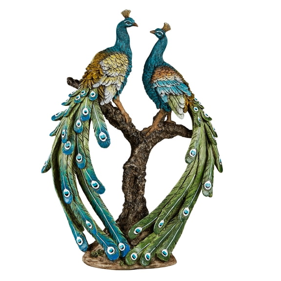 Ardent Peacock Realistic Table Sculpture