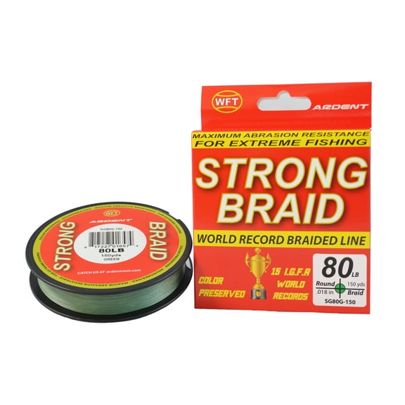 Ardent Strong Braid Fishing Line - Green 80-150 Yard