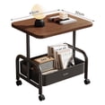 thumbnail image 1 of Ardic End tables, Side Table for Couch and Bed,End Table for Small Spaces,Adjustable Height, Walnut Brown, 1 of 5