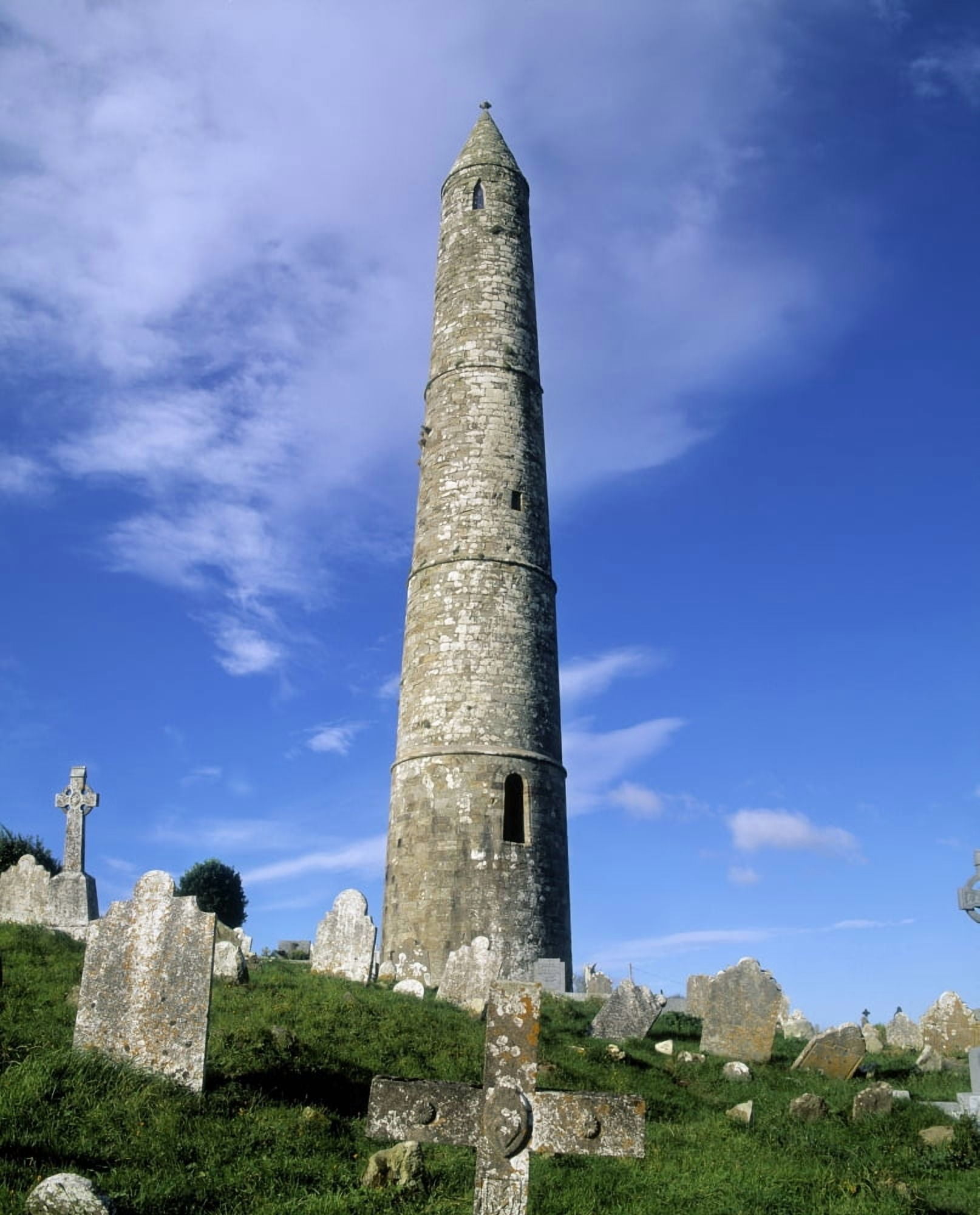 Ardmore Round Tower Ardmore Co Waterford Ireland Canvas Art - The Irish Image Collection Design Pics (24 x 30)