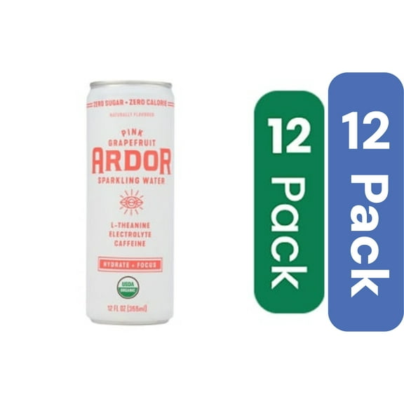 Ardor Organic Inc Sparkling Water Grapefruit 12 fl oz (Pack Of 12)