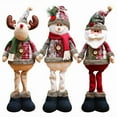 thumbnail image 1 of Christmas Santa Claus Elk Snowman Window Decoration Christmas Dolls, 1 of 3