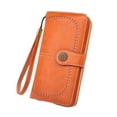 thumbnail image 1 of Ardorlove RFID Blocking Women's Wristlet Clutch Purse, Orange, 1 of 5