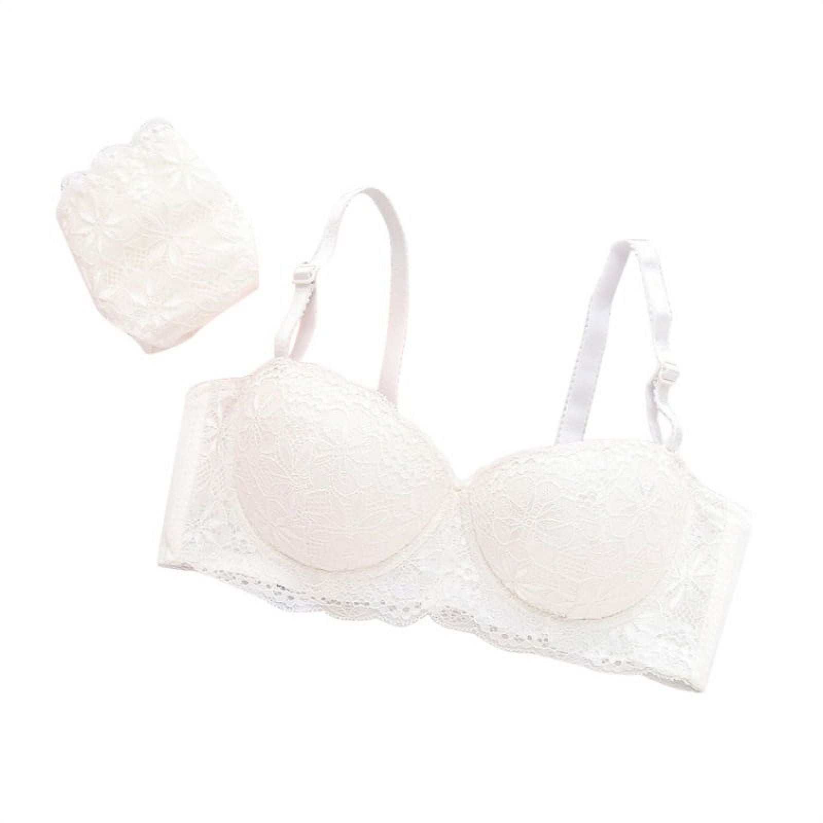 Lingerie women's small breasts appear large and not empty cups AA cups  gather without marks for girls' half cup underwear