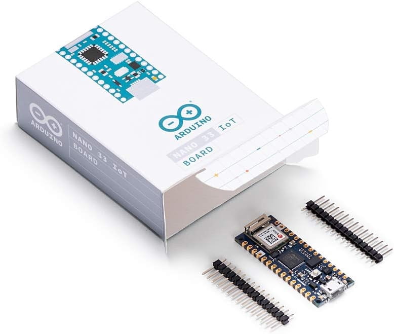 Arduino ABX00027 Nano 33 IoT without Headers WiFi & Bluetooth,14 Digital I/O Pins, 6 Analog Inputs development board