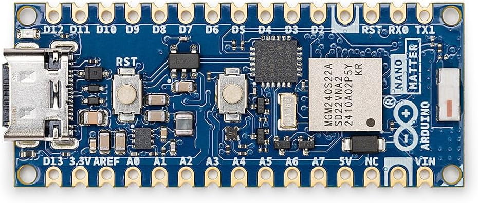 Arduino ABX00112 Nano Matter Prototype Board for Matter IoT Protocol, Wi-Fi, Bluetooth, and Smart Home Integration