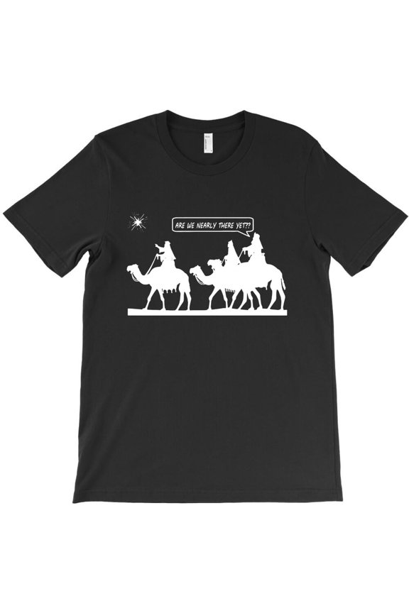 Are We Nearly There Yet Funny Three Wise Men Holiday Graphic H3054 Unisex T-Shirt, Up to 5XL Available