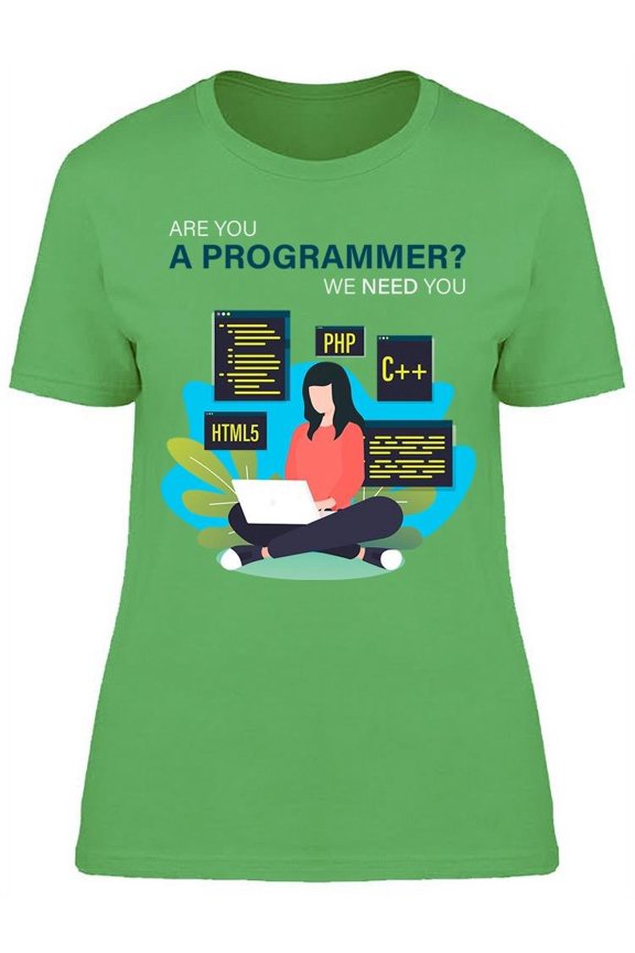Are You A Programmer? T-Shirt Women -Image by Shutterstock, Female XX-Large