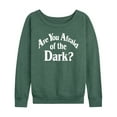 thumbnail image 1 of Are You Afraid Of The Dark? - Afraid Logo - Women's Lightweight French Terry Long Sleeve Shirt, 1 of 4