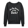 thumbnail image 1 of Are You Afraid Of The Dark? - Afraid Logo - Women's Lightweight French Terry Long Sleeve Shirt, 1 of 4