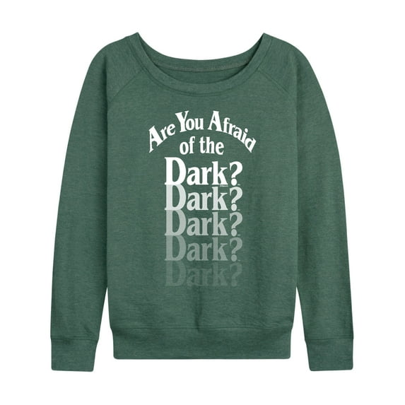 Are You Afraid Of The Dark? - Lights Out - Women's Lightweight French Terry Long Sleeve Shirt