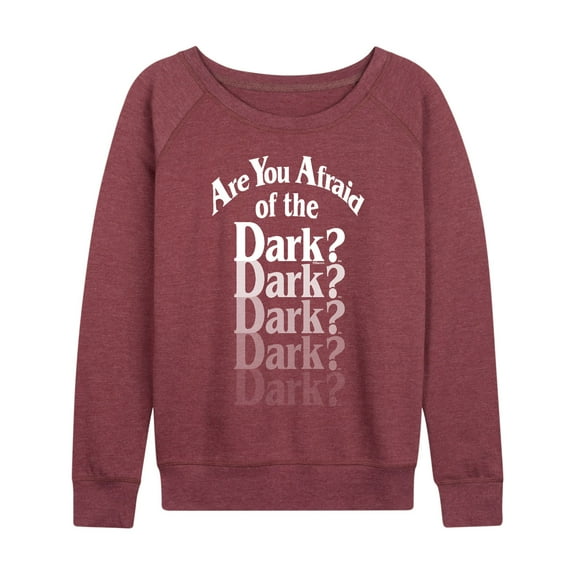 Are You Afraid Of The Dark? - Lights Out - Women's Lightweight French Terry Long Sleeve Shirt