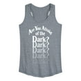 thumbnail image 1 of Are You Afraid Of The Dark? - Lights Out - Women's Racerback Tank Top, 1 of 4