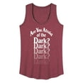 thumbnail image 1 of Are You Afraid Of The Dark? - Lights Out - Women's Racerback Tank Top, 1 of 4