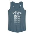 thumbnail image 1 of Are You Afraid Of The Dark? - Lights Out - Women's Racerback Tank Top, 1 of 4
