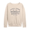 thumbnail image 1 of Are You Afraid Of The Dark? - Midnight Society - Women's Lightweight French Terry Long Sleeve Shirt, 1 of 4