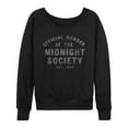 thumbnail image 1 of Are You Afraid Of The Dark? - Midnight Society - Women's Lightweight French Terry Long Sleeve Shirt, 1 of 4