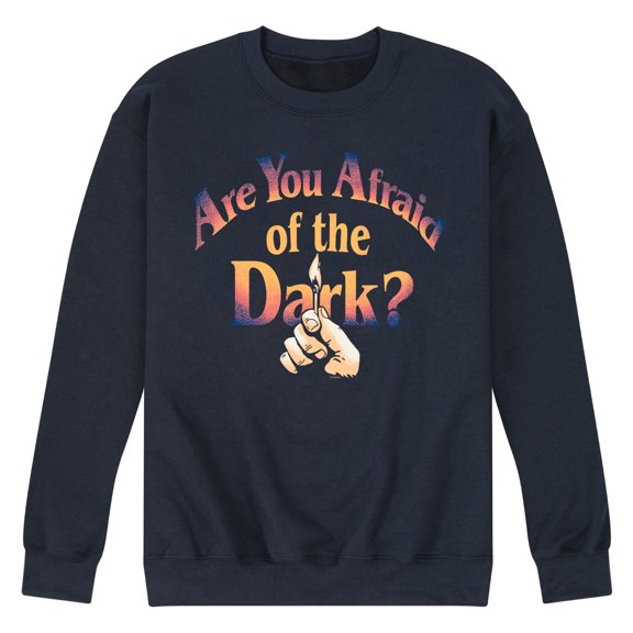 Are You Afraid of the Dark - Hand Holding Match Logo - Men's Crew Fleece