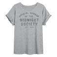 thumbnail image 1 of Are You Afraid of the Dark - Midnight Society Official Member - Women's Oversized Graphic T-Shirt, 1 of 5