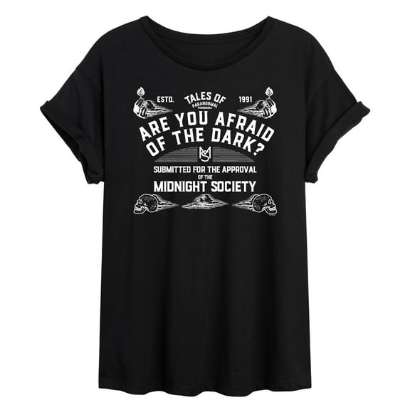 Are You Afraid of the Dark - Midnight Society Seance Board - Women's Oversized Graphic T-Shirt