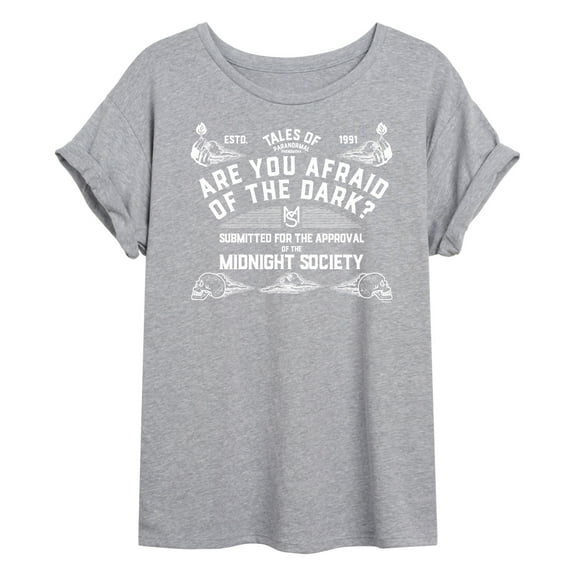 Are You Afraid of the Dark - Midnight Society Seance Board - Women's Oversized Graphic T-Shirt