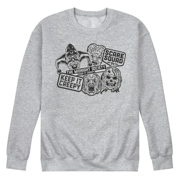 Are You Afraid of the Dark - Monster Patches - Men's Crew Fleece