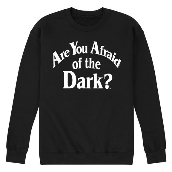 Are You Afraid of the Dark - White Logo - Men's Crew Fleece