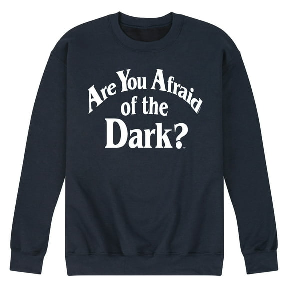 Are You Afraid of the Dark - White Logo - Men's Crew Fleece