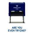 thumbnail image 1 of Are You Even Trying? Teacher Stamp (Blue Ink) - Large, 1 of 1
