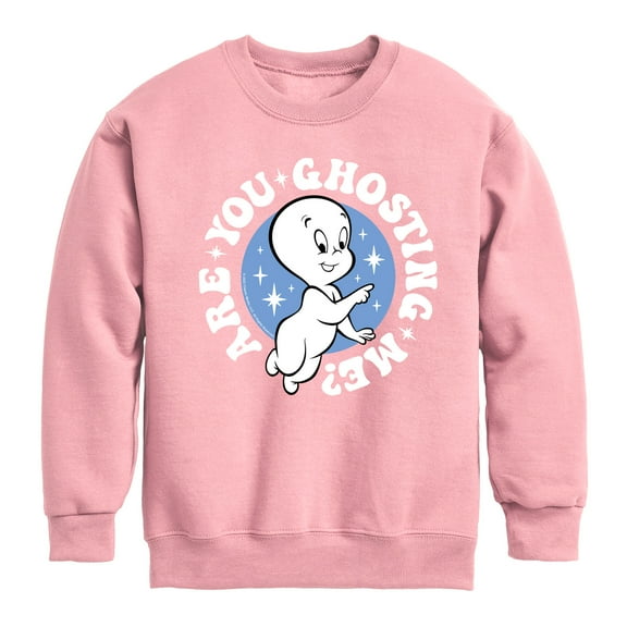 Are You Ghosting Me - Toddler And Youth Crewneck Fleece Sweatshirt