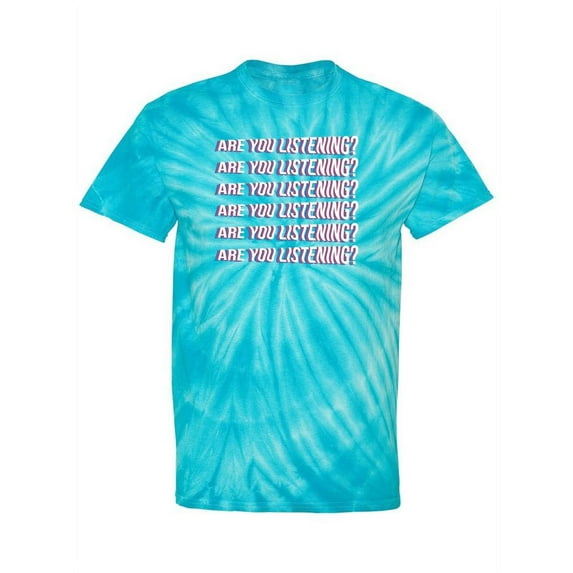 Are You Listening? Tie-Dye Cyclone Women -Smartprints Designs, Female XX-Large