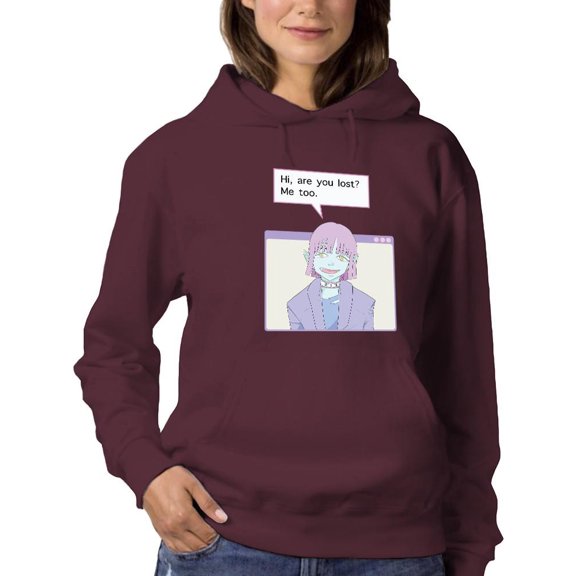 Are You Lost? Hoodie Women -Smartprints Designs, Female 4X-Large
