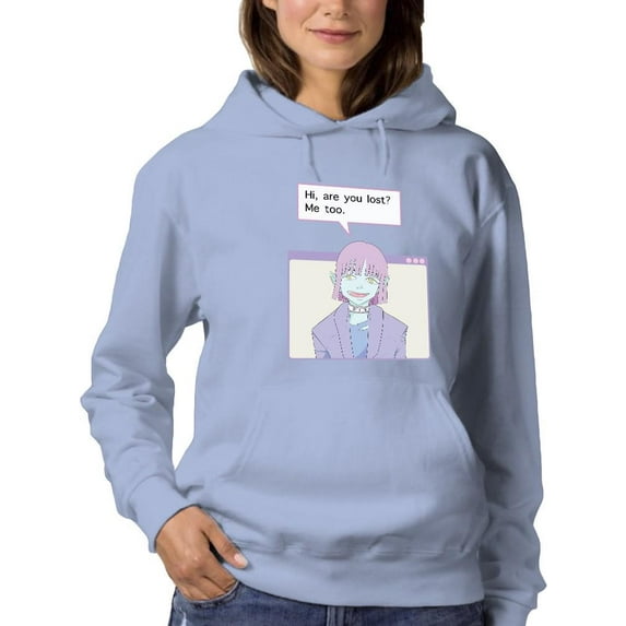 Are You Lost? Hoodie Women -Smartprints Designs, Female 4X-Large