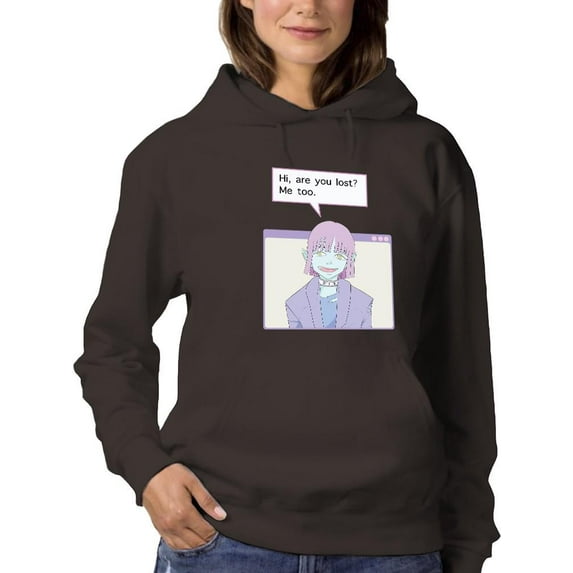 Are You Lost? Hoodie Women -Smartprints Designs, Female Large
