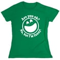 thumbnail image 1 of Are You Ok No But I'm Funny Sarcastic Humor Novelty Funny Women's Casual Tees, 1 of 3