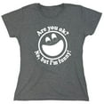 thumbnail image 1 of Are You Ok No But I'm Funny Sarcastic Humor Novelty Funny Women's Casual Tees, 1 of 3