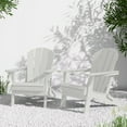 thumbnail image 1 of AreShark Adirondack Chair Set of 2,HDPE All-Weather Patio Chairs Outdoor with Cup Holder, Lawn Chair with Weather Resistant for Outside Deck Lawn Garden, Weight Capacity Up to 380 Lbs –White, 1 of 8
