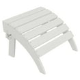 thumbnail image 1 of AreShark Folding Adirondack Footrest, All Weather Adirondack Ottoman Without Assembly, White, 1 of 12