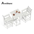 thumbnail image 1 of AreShark Outdoor Bar Set,2 Tall Adirondack Chairs and Table, All Weather HDPE Bar Height Outdoor Table and Chairs Set for Bistro Patio Balcony, Black, 1 of 10