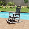 thumbnail image 1 of AreShark Outdoor Rocking Chair, All Weather Resistant Patio Rocking Chair, HDPE Porch Rocker for Deck, Balcony, 380lbs, Gray, 1 of 8
