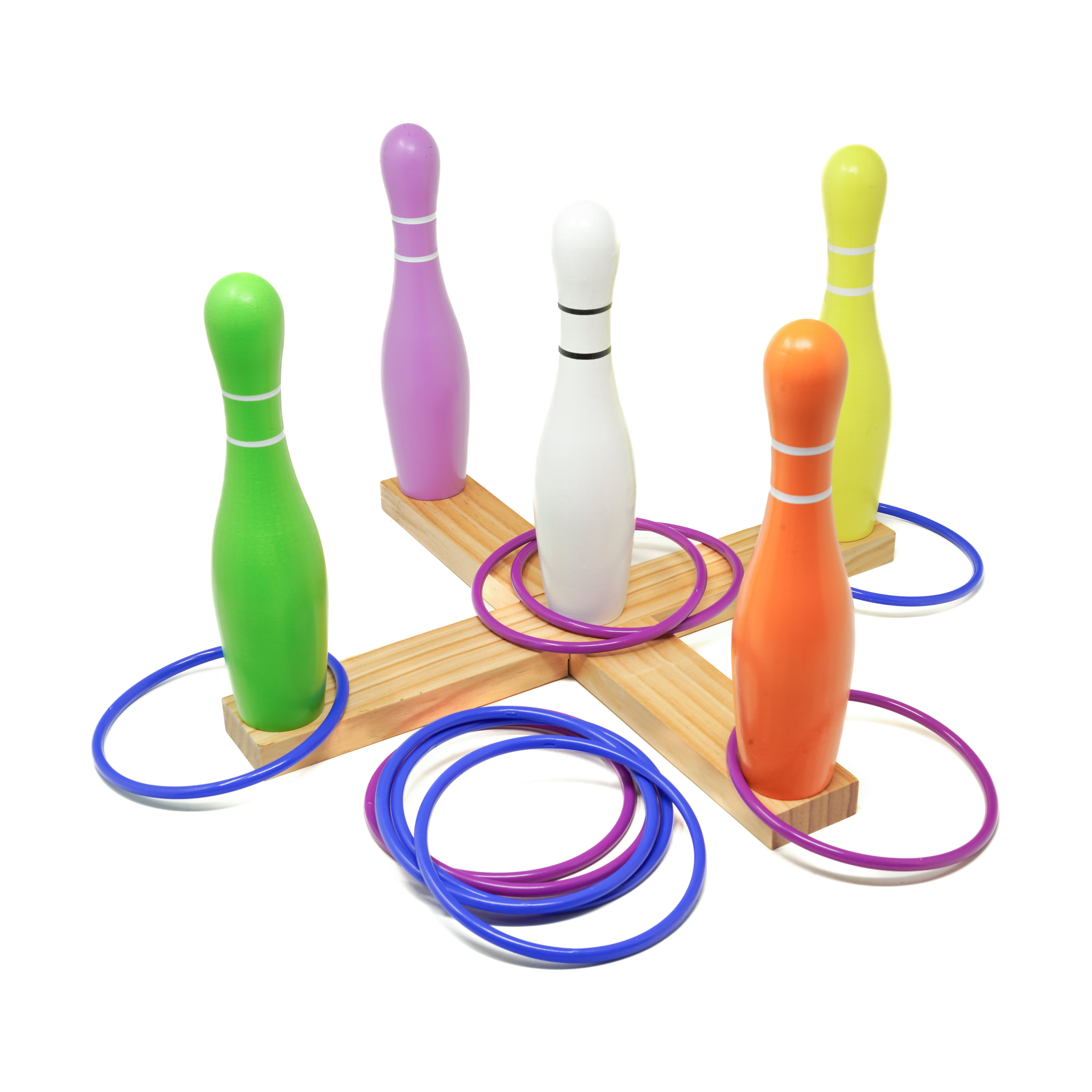 AreYouGame.com Lawn Bowling & Ring Toss Outdoor Game Set