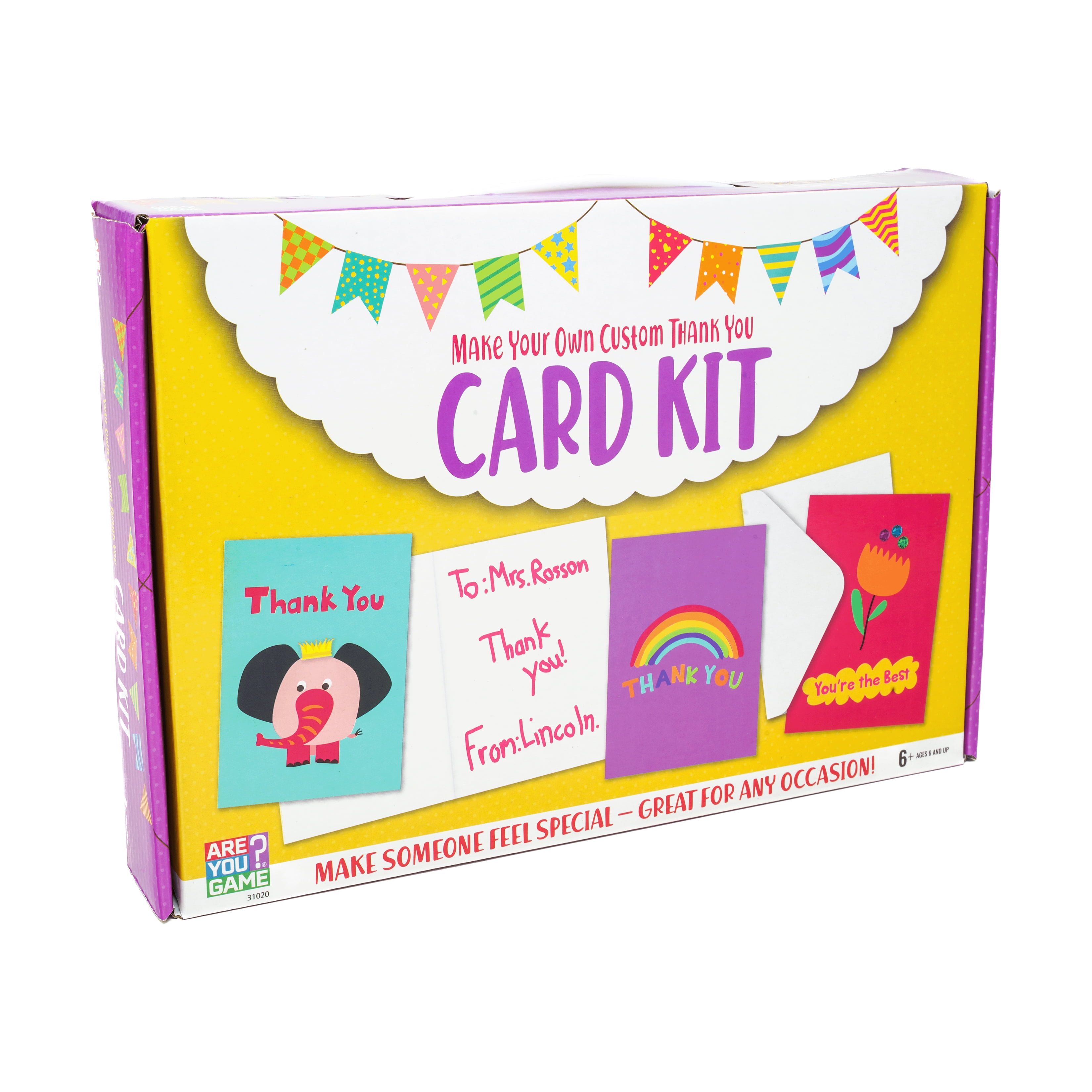 AreYouGame.com Make Your Own Custom Thank You Card Kit