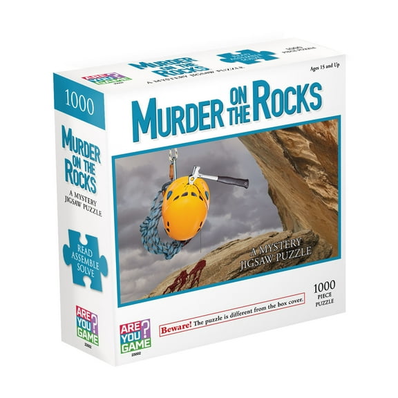 AreYouGame.com Murder on the Rocks Classic Mystery Jigsaw Puzzle: 1000 Pieces