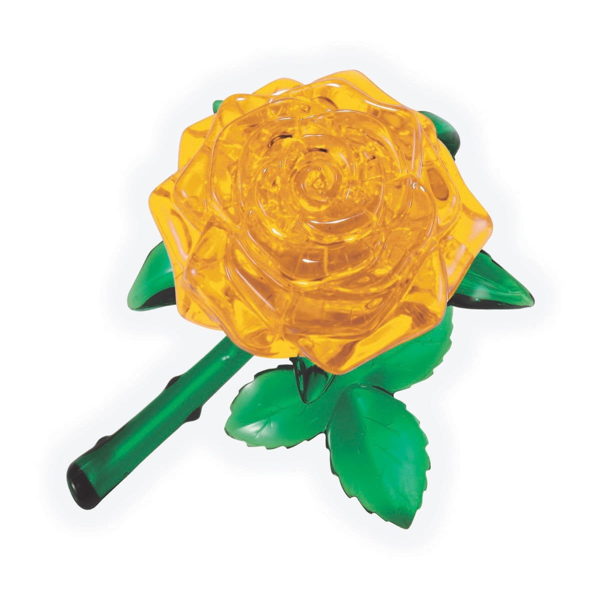 AreYouGame.com Rose (Yellow) 44 Pieces 3D Crystal Puzzle