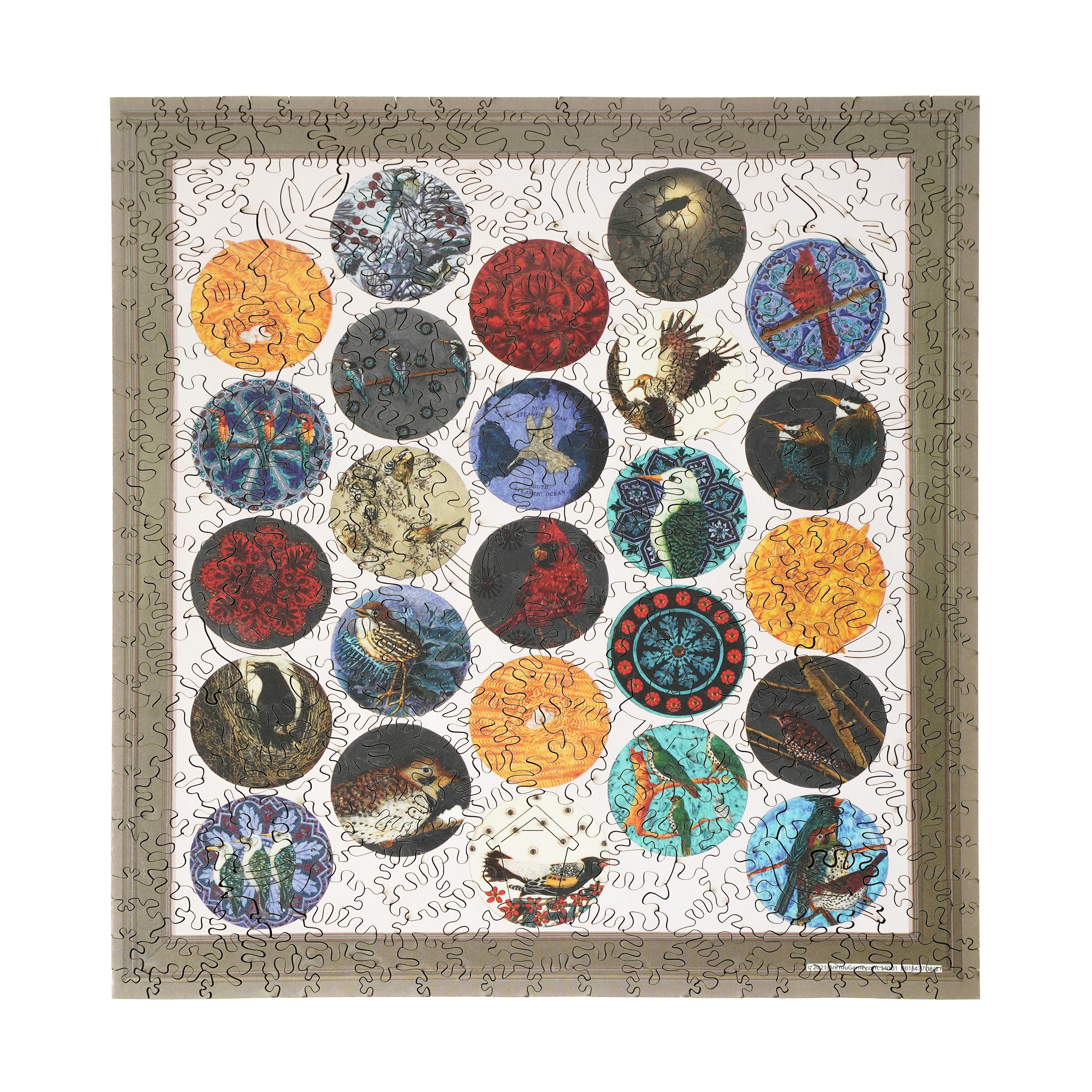Intricate 402-Piece Wooden Jigsaw Puzzle with Bird Artwork