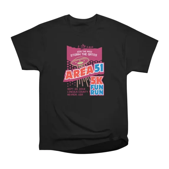 Area 51 5K FUN RUN T-Shirt Tee Gift For Him Merch For Her Apparel For ...