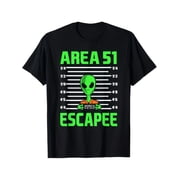 Area 51 Alien UFO Conspiracy Theory T-Shirt for Men Women, Funny Suitable for Halloween & Themed Costume Short Sleeve T-Shirt, Casual Crew Neck Top for Halloween Gift